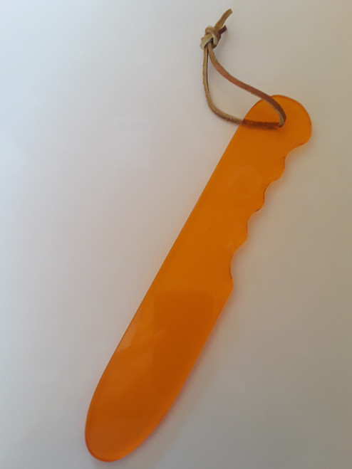 Hog Dog Orange Break Stick with Grip and Leather Handle